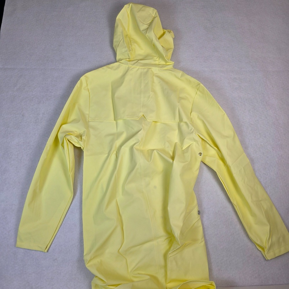 RAINS‎ Long Jacket 12020 Size Small – Yellow – NWT Waterproof Unisex  Raincoat - Picture 4 of 7
